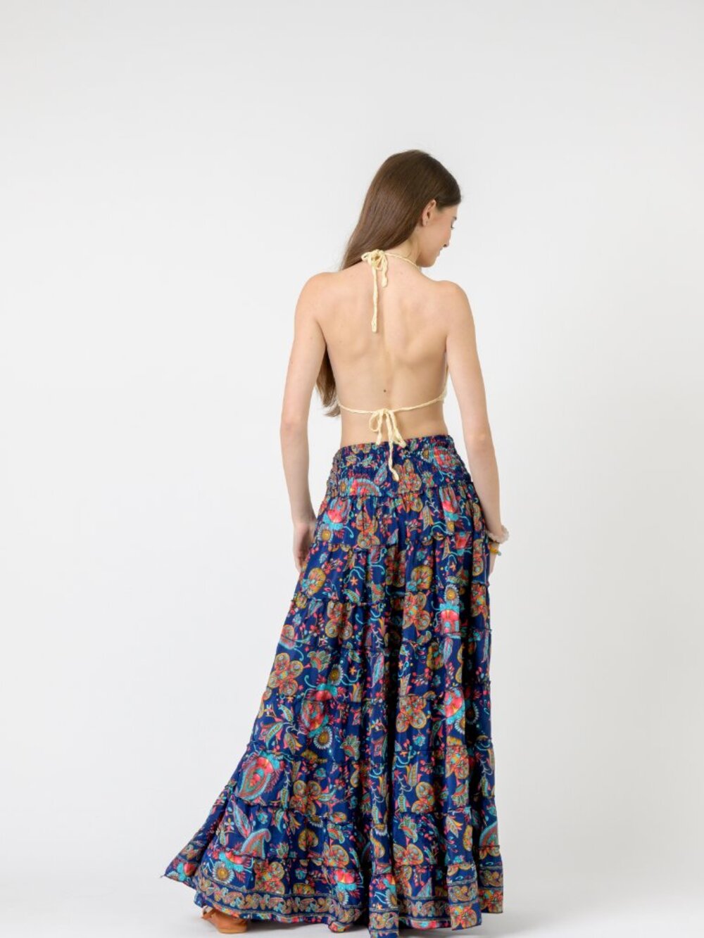22.) Rhea Layered Print Ruffle Skirt (Assorted) - Picture 8 of 15
